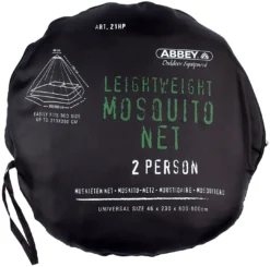 Klamboe Abbey Camp Lichtgewicht 2-Persoons Wit -Bo-Camp Shop 21HP verpakking