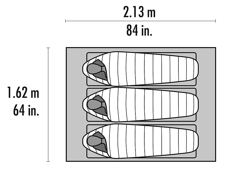 Tent MSR Thru-Hiker Mesh House 3 V2 Rood 4 Tent MSR Thru-Hiker Mesh House 3 V2 Rood - Afbeelding 4