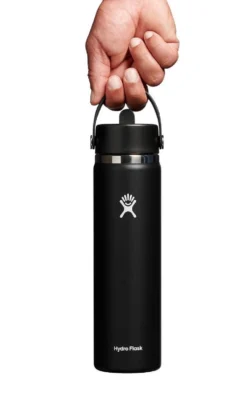 Thermosfles Hydro Flask Wide Mouth Flex Straw Cap Black 709 Ml -Bo-Camp Shop 4 w24bfs001 black hb 1