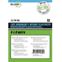 Grondzeil Bo-Camp Transparant (4 X 6 M)