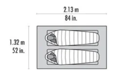 Tent MSR Thru-Hiker Mesh House 2 V2 Rood 14 Tent MSR Thru-Hiker Mesh House 2 V2 Rood -Bo-Camp Shop 7 10823 msr mesh house 2 floor plan1