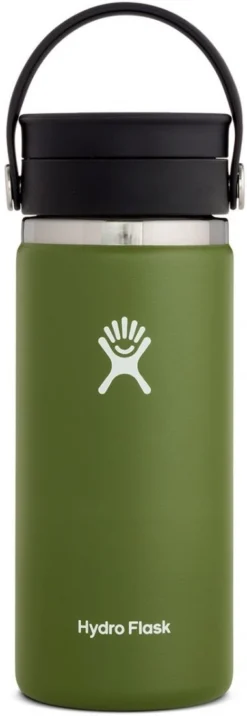 Thermosfles Hydro Flask Wide Mouth Flex Sip Lid Olive 473 Ml