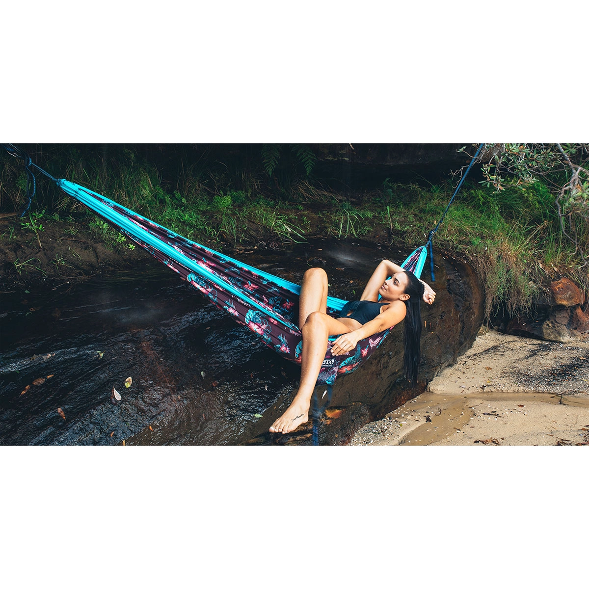 Hangmat Eno DoubleNest Print Aloha Blue 3 Hangmat Eno DoubleNest Print Aloha Blue - Afbeelding 3