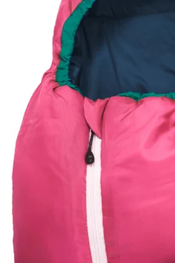 Slaapzak Grüezi Biopod Wolle Kids World Traveller Claret Red -Bo-Camp Shop gruezi bag kinderschlafsack biopod wolle kids world traveller claret red 6101 detail07