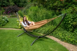 Hangmat Tropilex Single Plain Mocca -Bo-Camp Shop hammock plain mocca 121